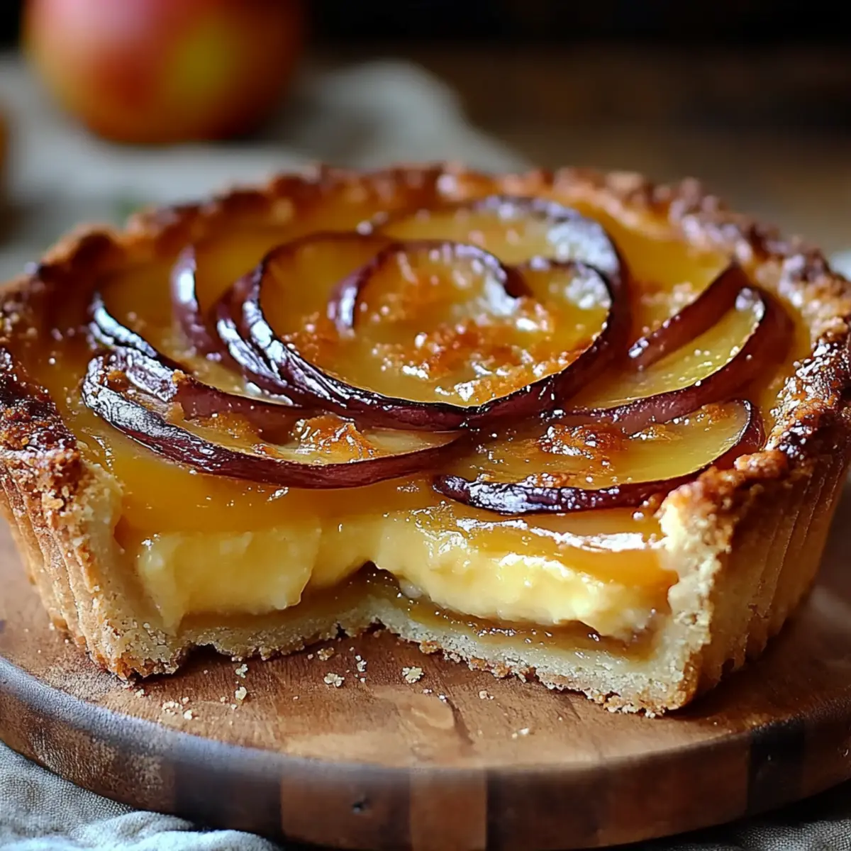 French Custard Pie with Apples
