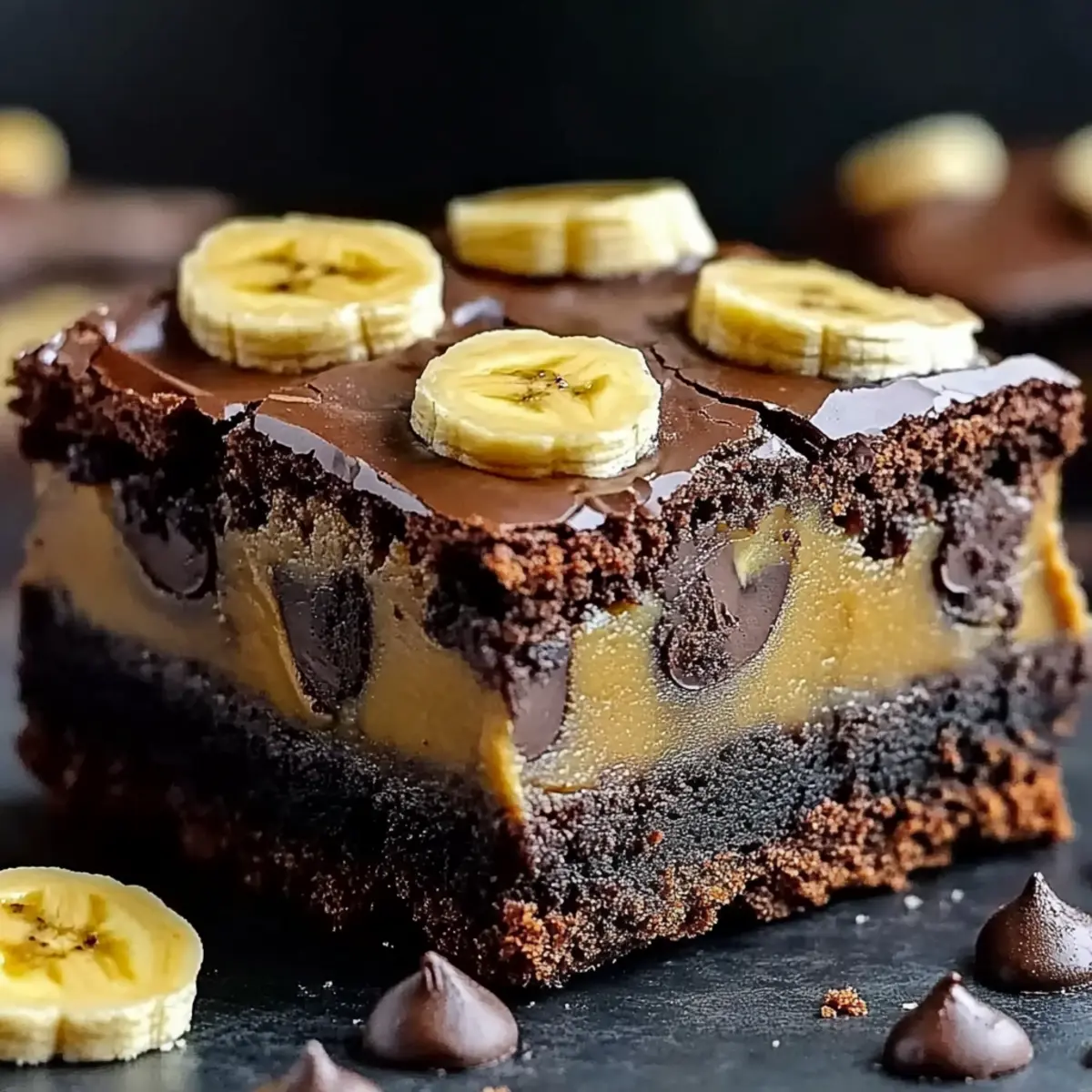 Fudgy Banana Bread Brownies