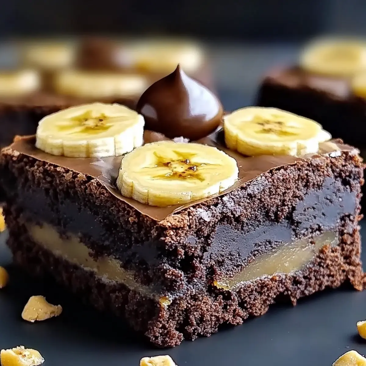 Fudgy Banana Bread Brownies