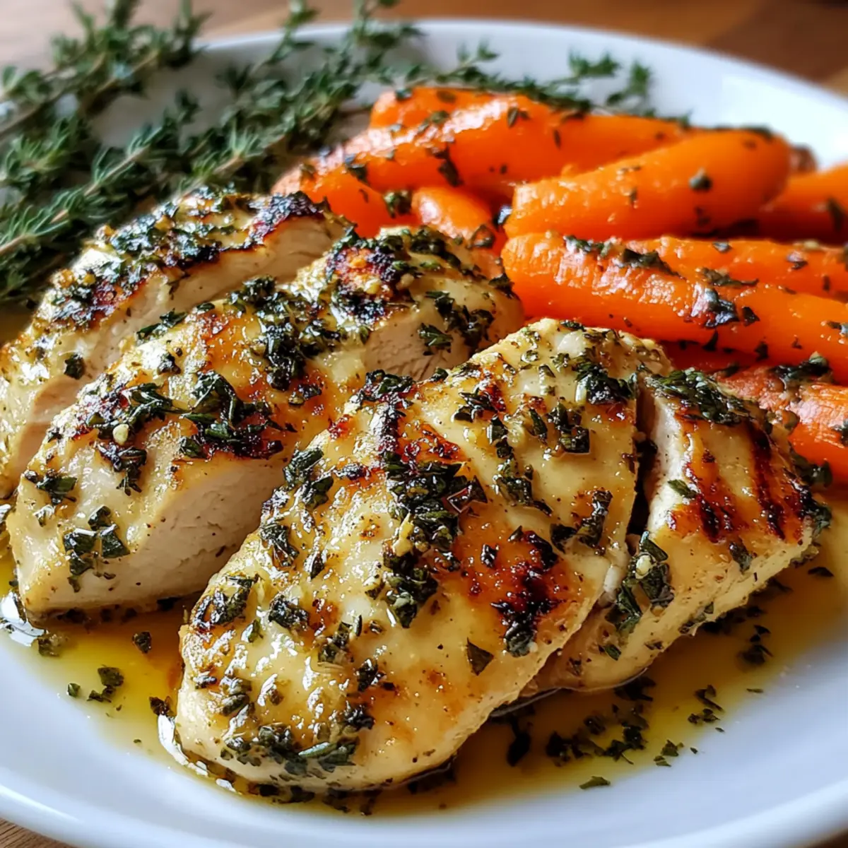 Garlic Herb Chicken & Carrot Plate