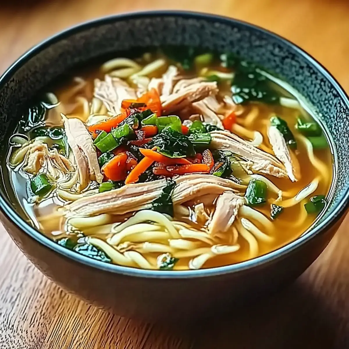 Ginger Garlic Chicken Noodle Soup