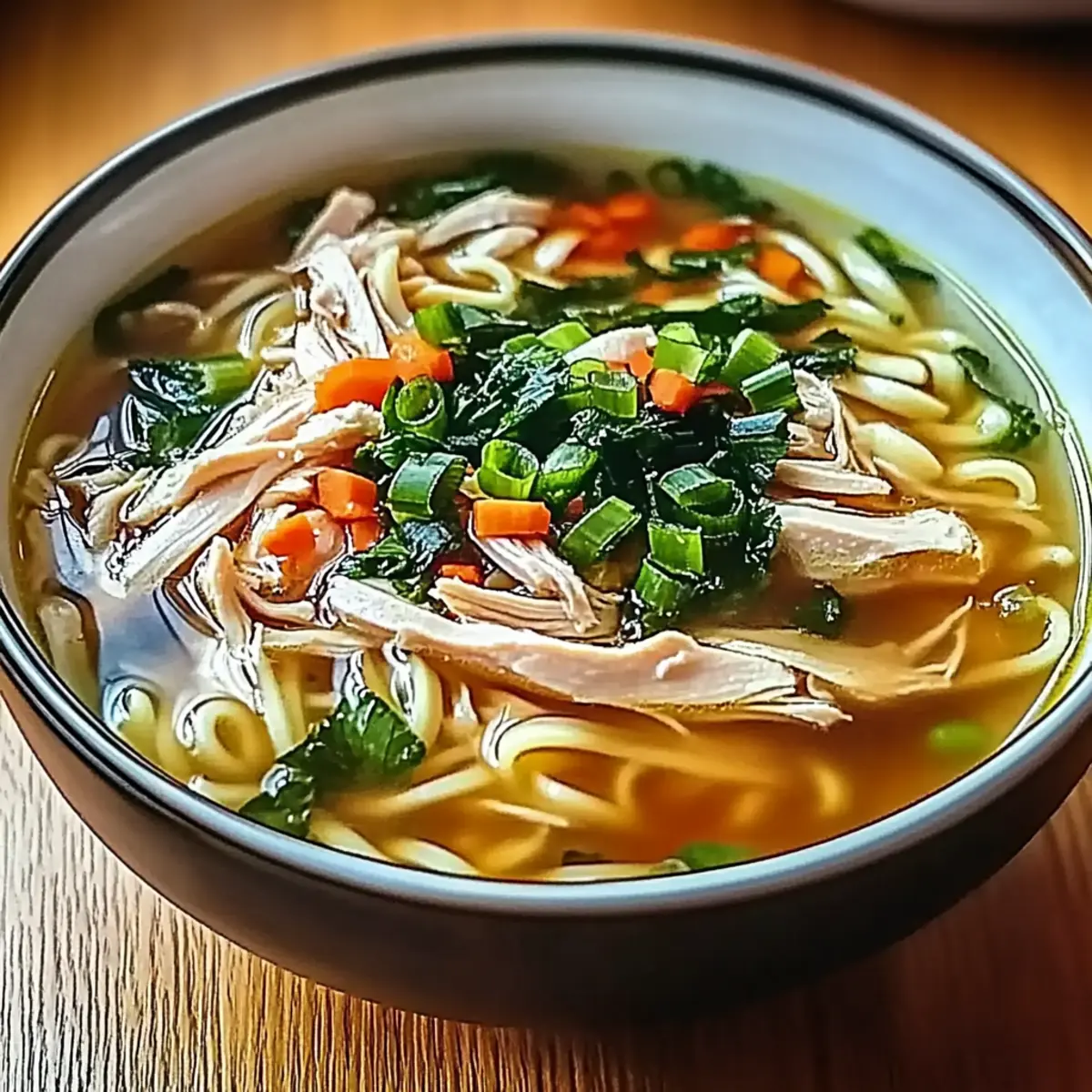 Ginger Garlic Chicken Noodle Soup