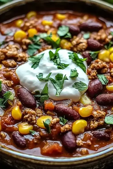 Ground Beef Stovetop Chili