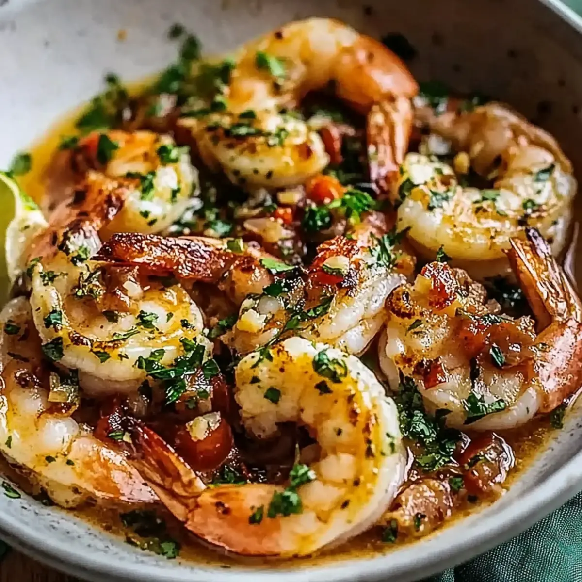 Hawaiian Garlic Shrimp