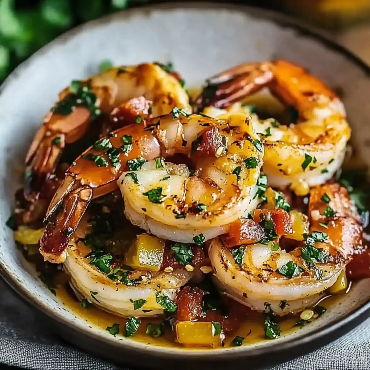 Hawaiian Garlic Shrimp