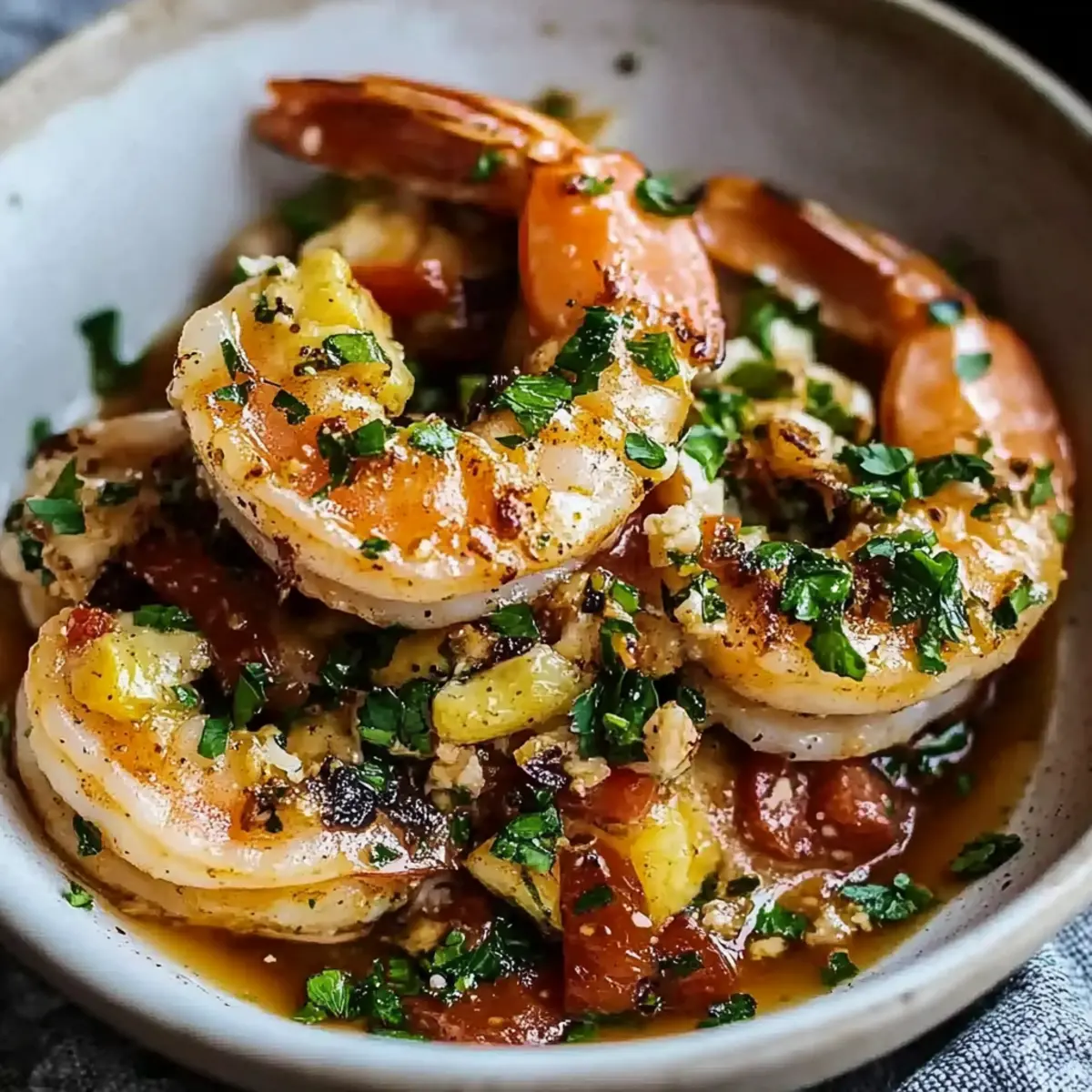 Hawaiian Garlic Shrimp