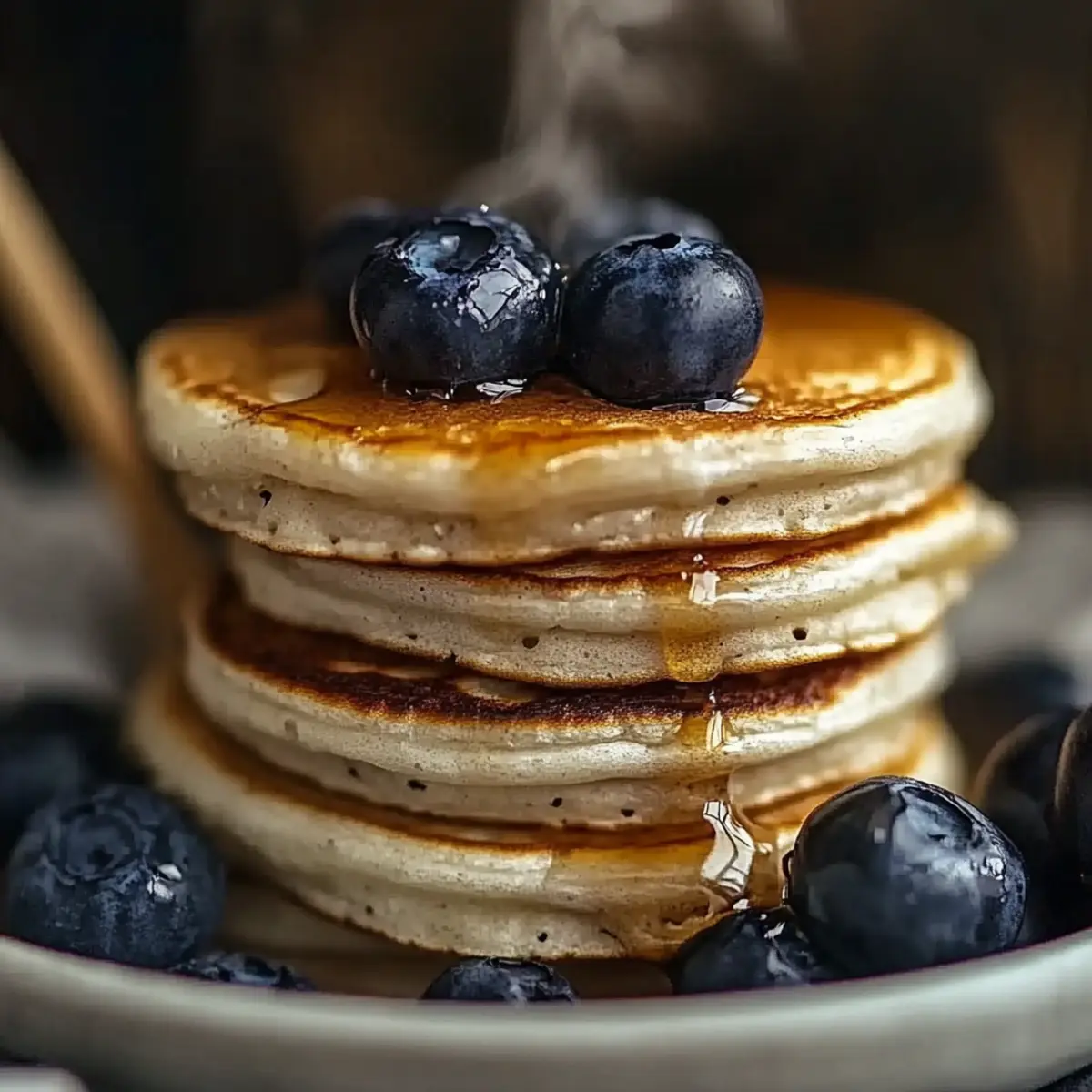 High-Protein Blueberry Pancakes