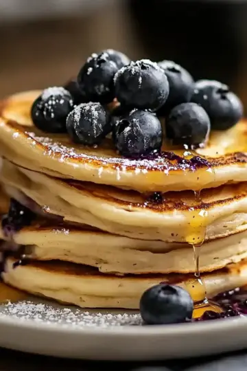 High-Protein Blueberry Pancakes