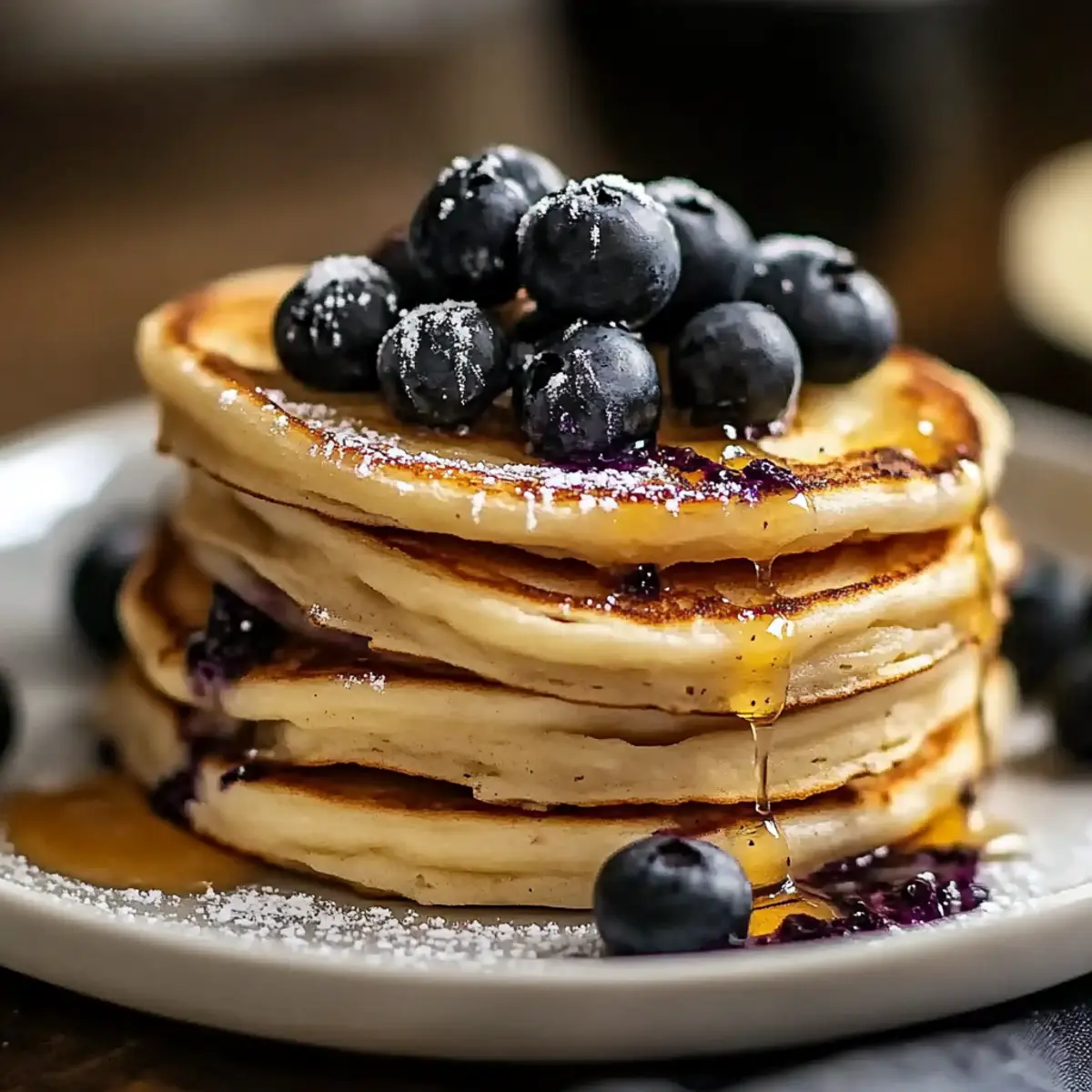 High-Protein Blueberry Pancakes