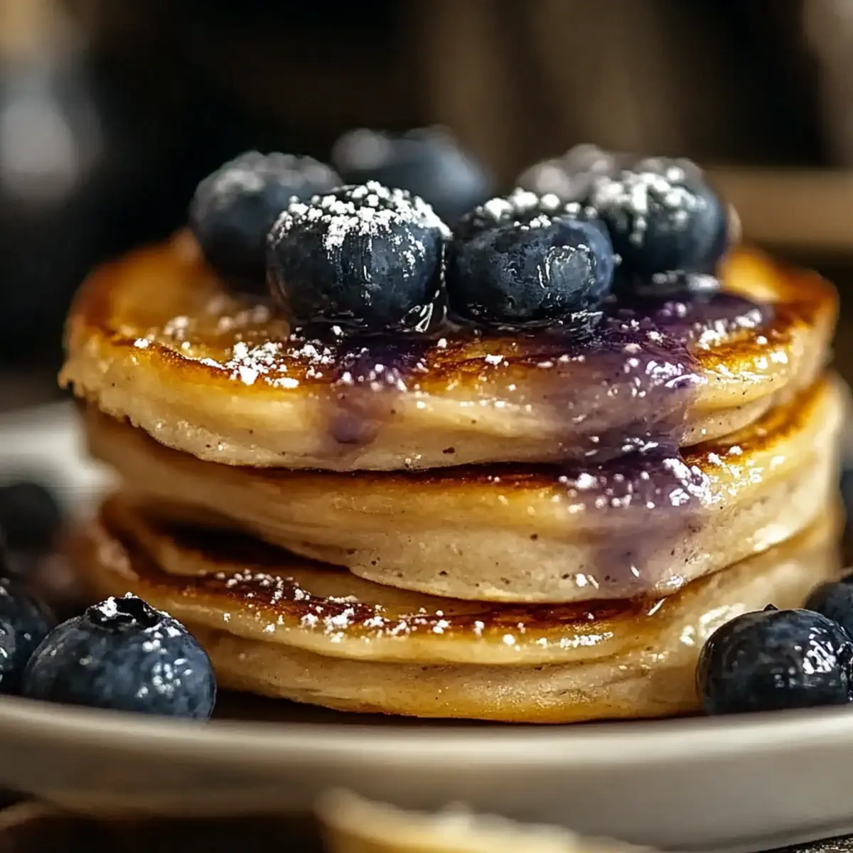 High-Protein Blueberry Pancakes
