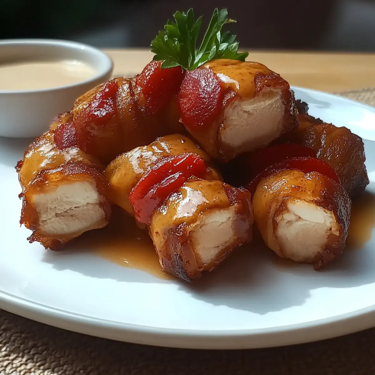 Honey Bacon Chicken Bites