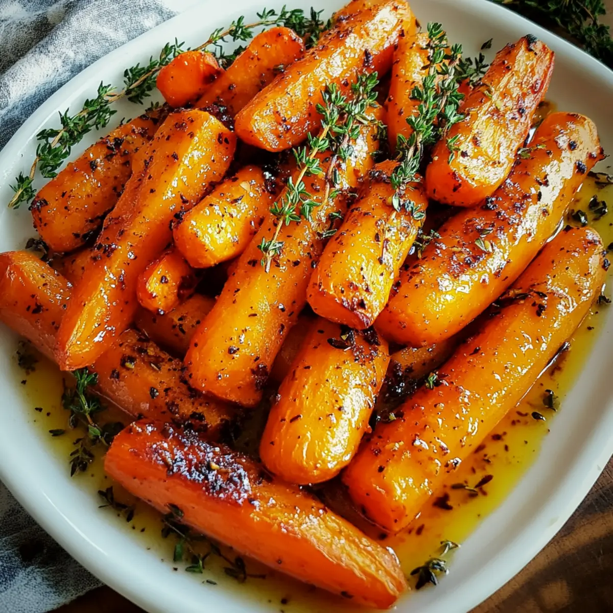 Honey Roasted Carrots with Thyme