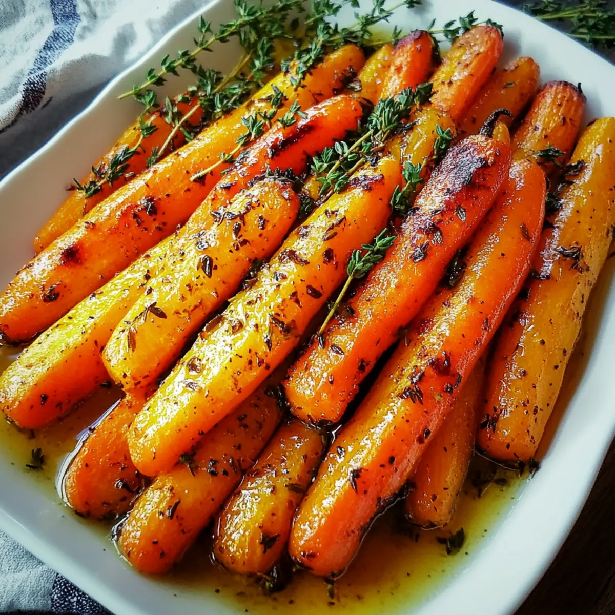 Honey Roasted Carrots with Thyme