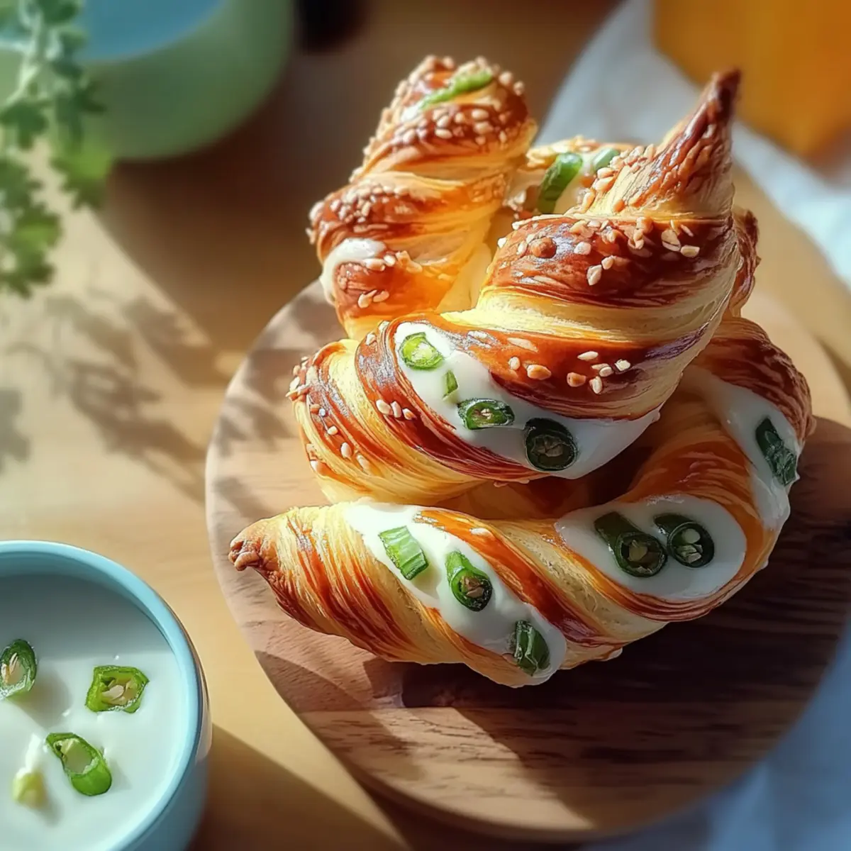 Jalapeños Popper Puff Pastry Twists