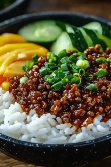 Korean Ground Beef Bowl