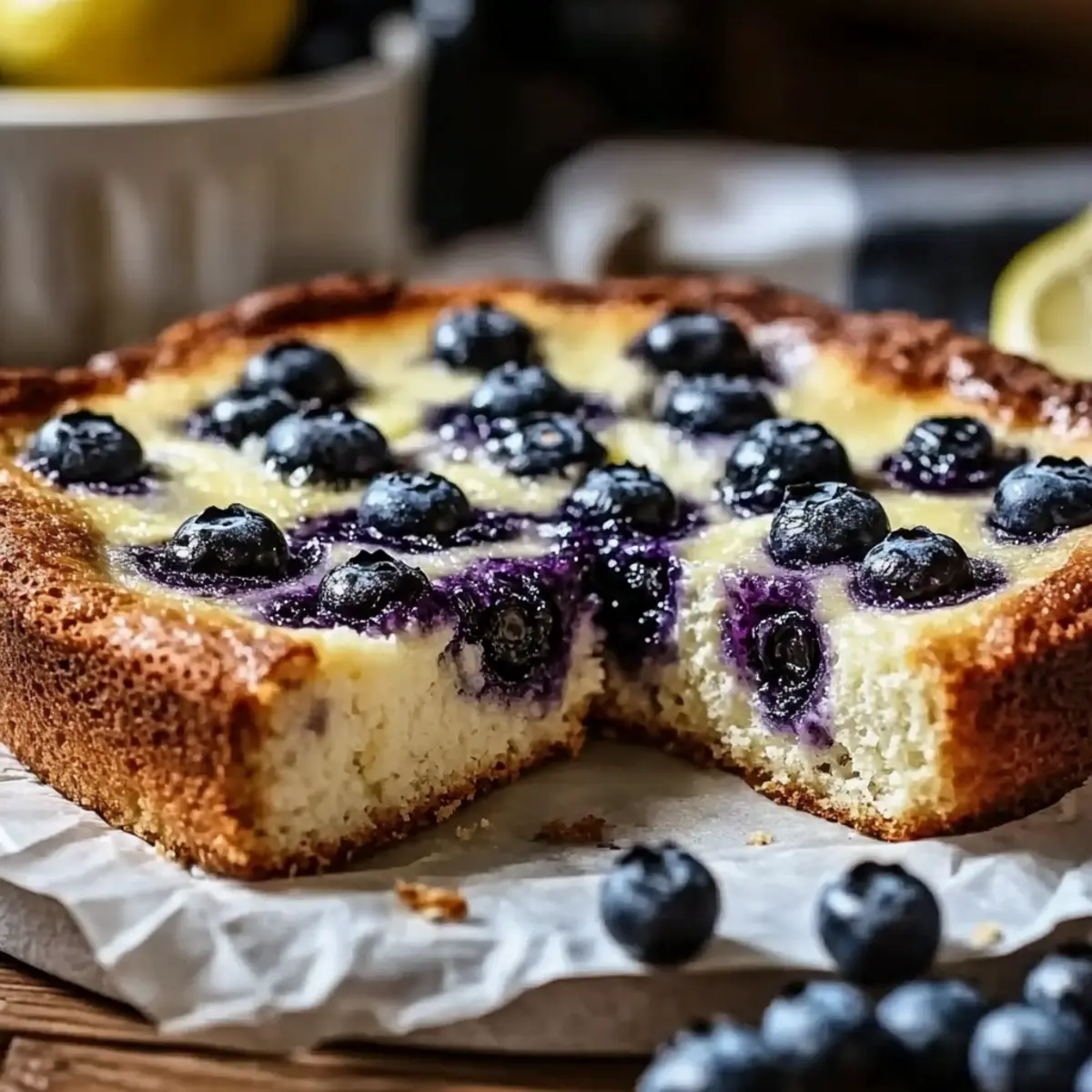 Lemon Blueberry Breakfast Bake