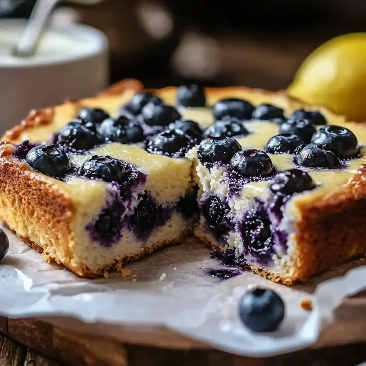 Lemon Blueberry Breakfast Bake
