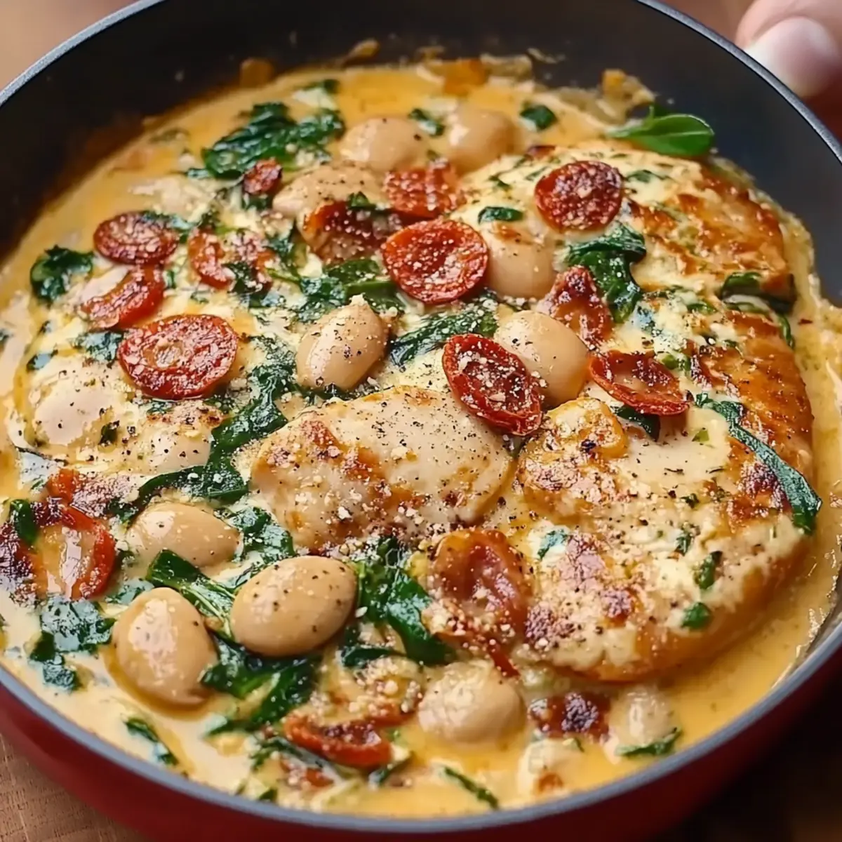 Marry Me Butter Beans With Creamy Tuscan Sauce