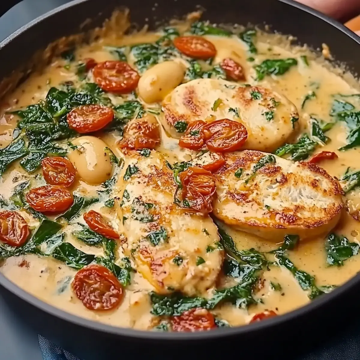 Marry Me Butter Beans With Creamy Tuscan Sauce