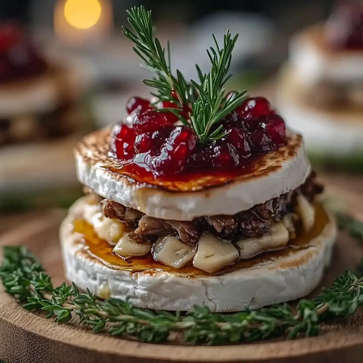 Mini Brie Christmas Trees
