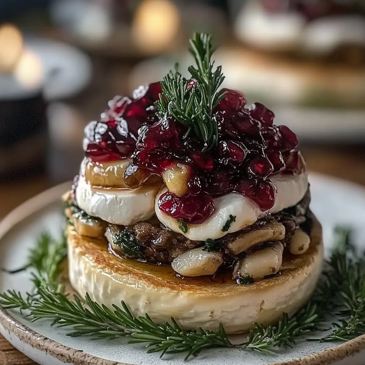 Mini Brie Christmas Trees