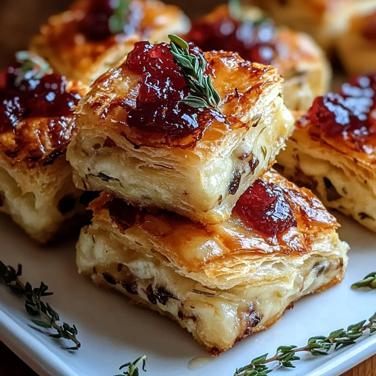 Mini Cranberry Brie Bites
