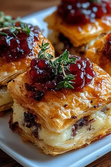 Mini Cranberry Brie Bites
