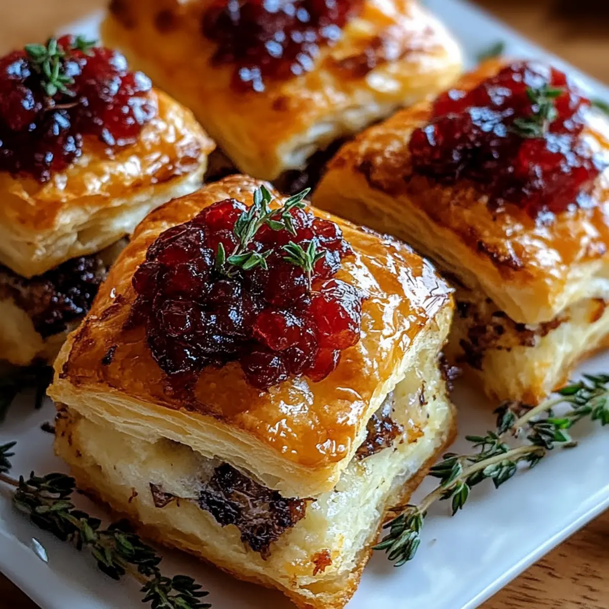 Mini Cranberry Brie Bites
