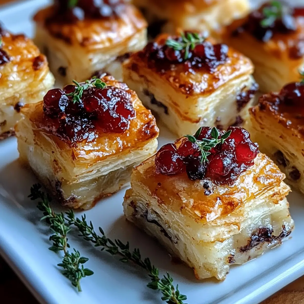 Mini Cranberry Brie Bites