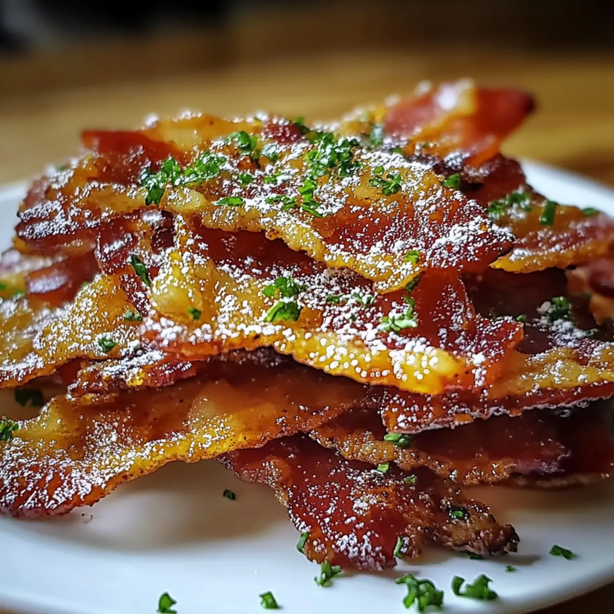 Parmesan Candied Bacon Crackers