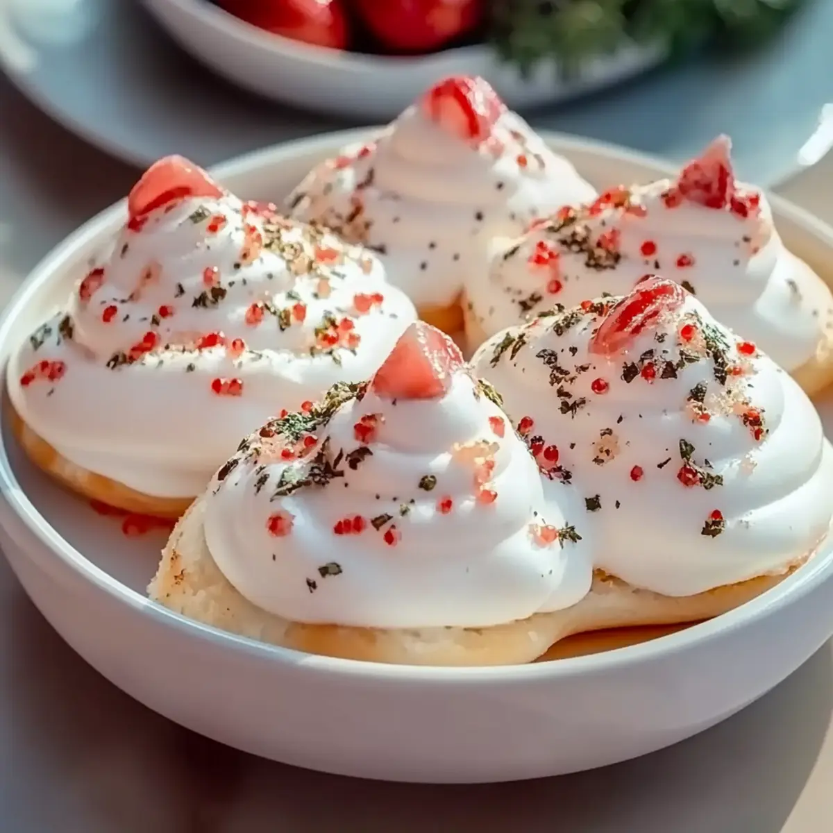 Peppermint Meringues