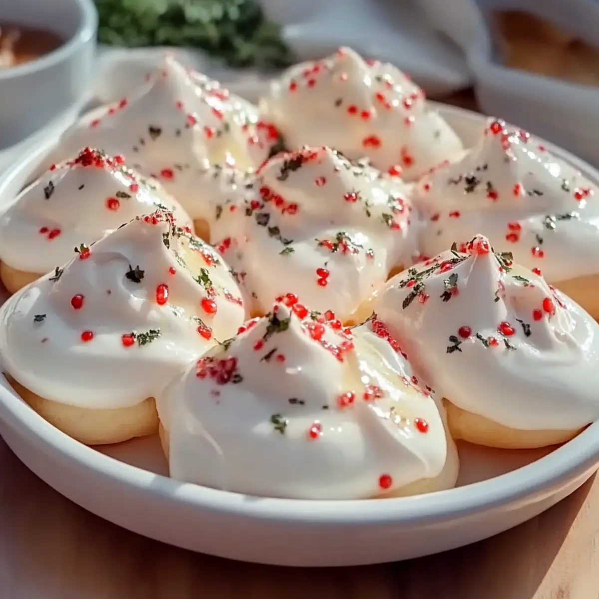 Peppermint Meringues