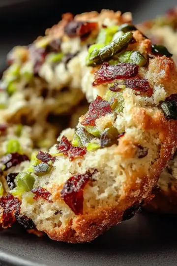 Pistachio Cranberry Wreath Cookies
