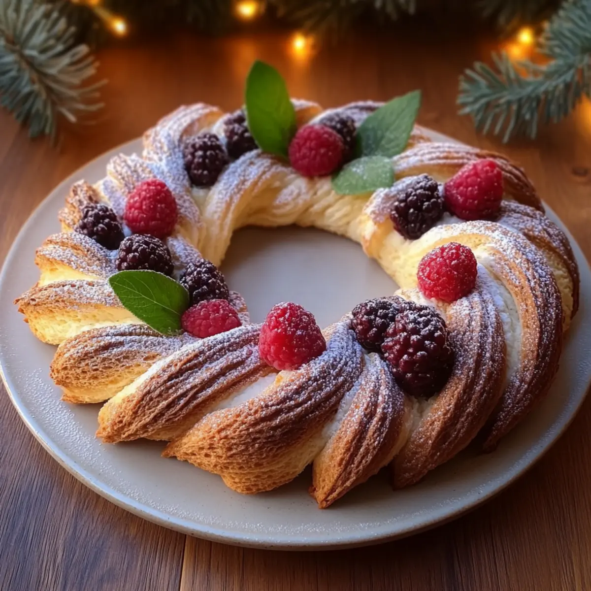 Puff Pastry Crown Filled with Chocolate