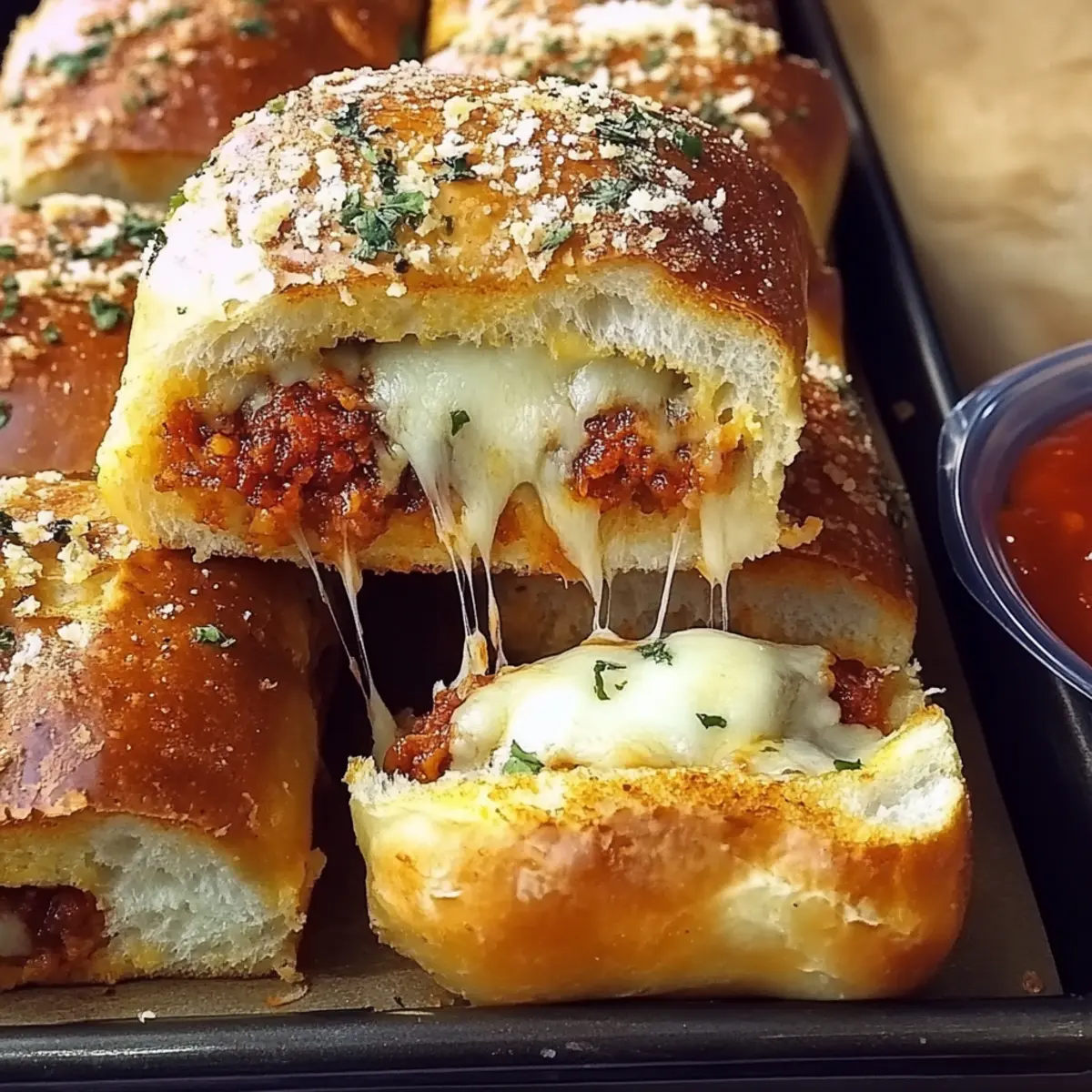 Pull-Apart Meatball Sliders