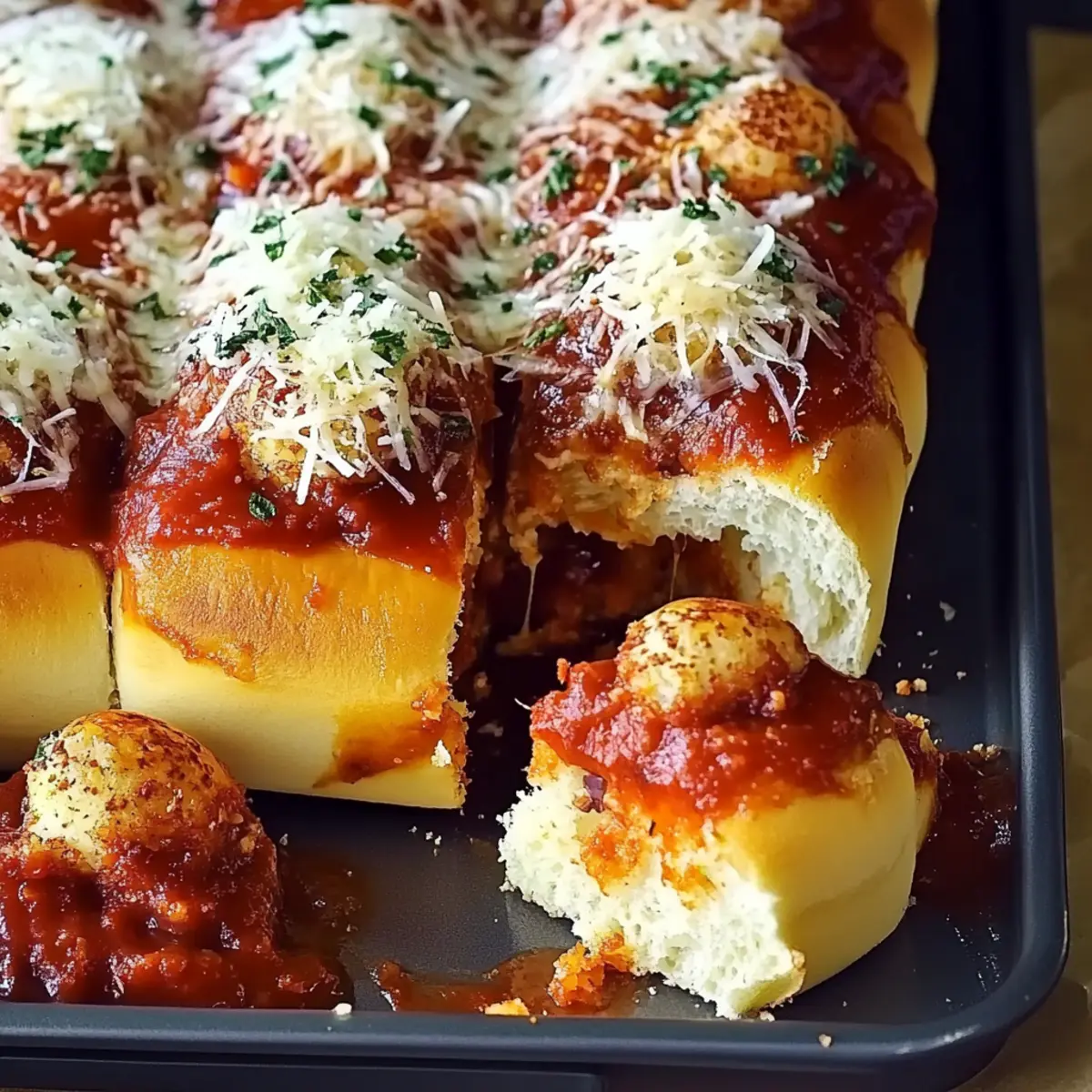Pull-Apart Meatball Sliders