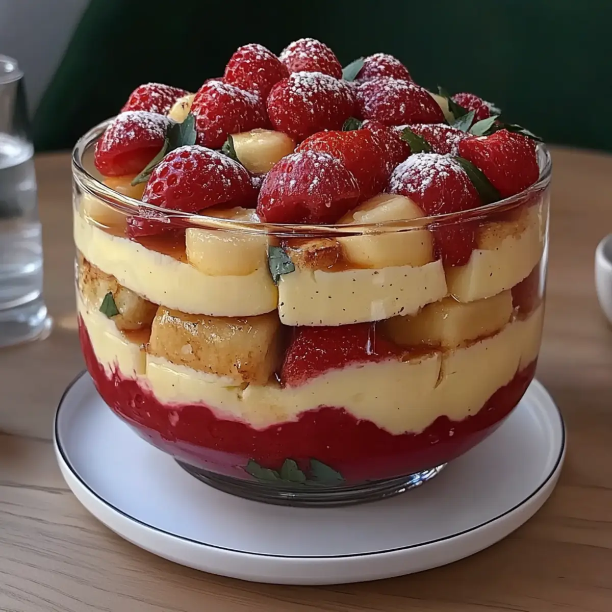 Raspberry and Almond Trifle