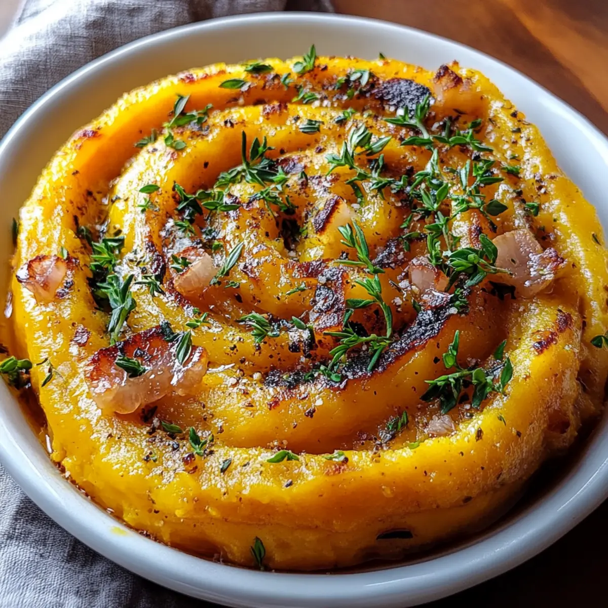 Roasted Garlic Mashed Butternut Squash