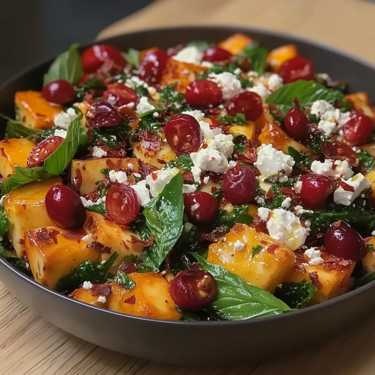 Roasted Sweet Potato and Baby Kale Salad