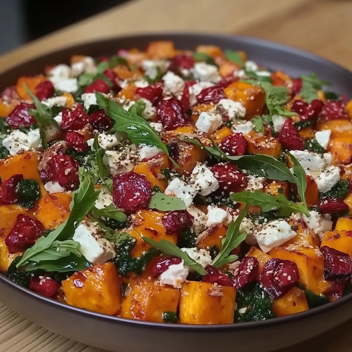 Roasted Sweet Potato and Baby Kale Salad