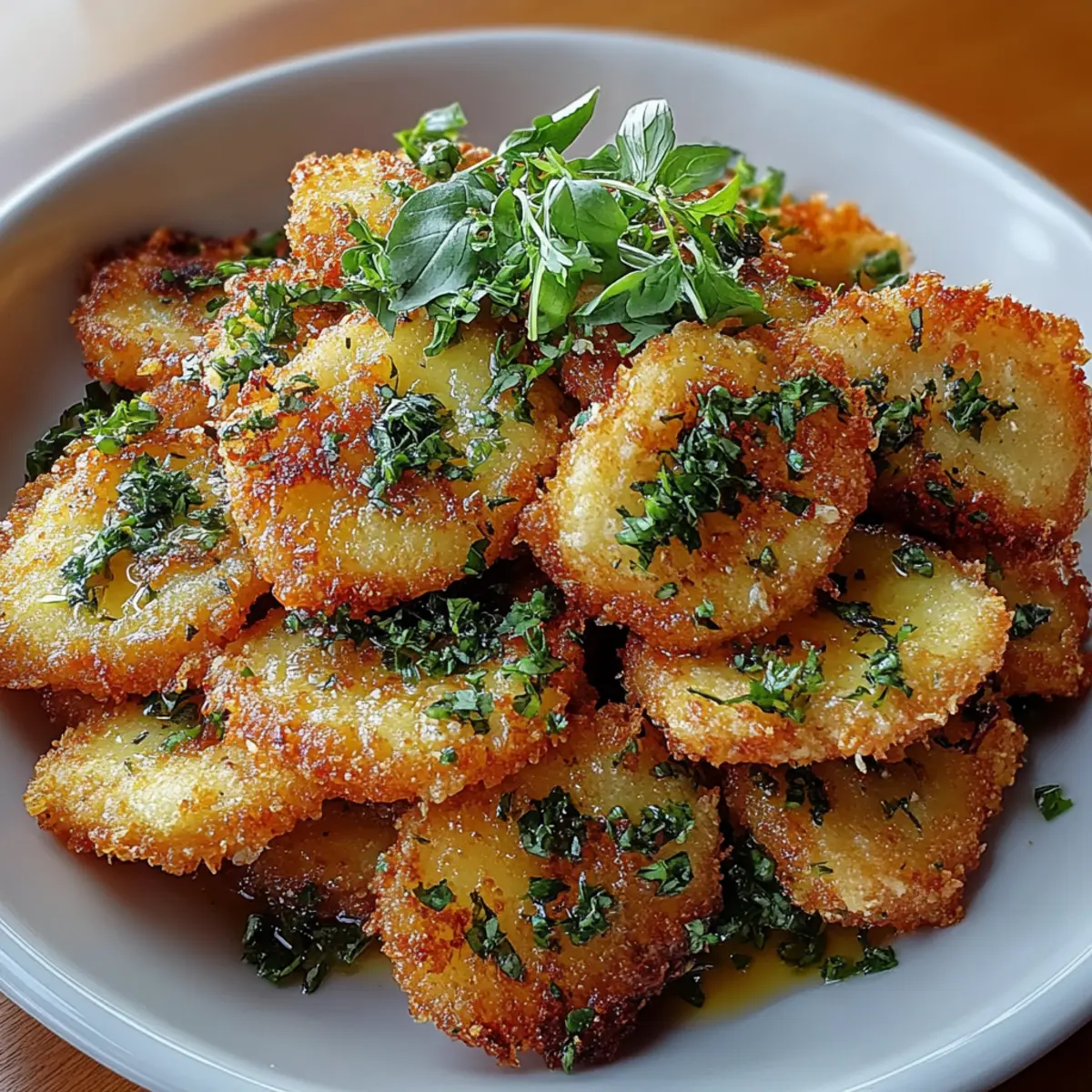 Savory Crispy Fried False with Zesty Herb Infusion