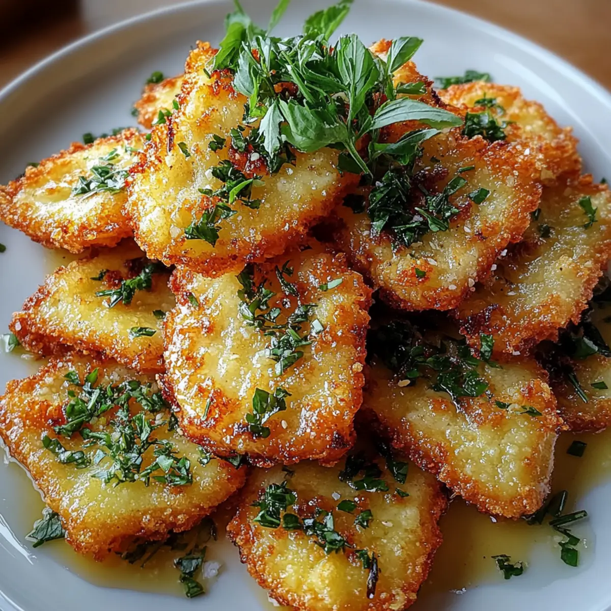Savory Crispy Fried False with Zesty Herb Infusion