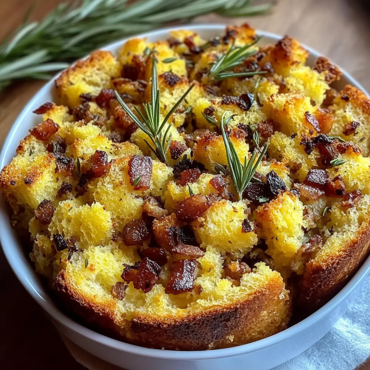 Savory Herb-Infused Baked Cornbread Stuffing