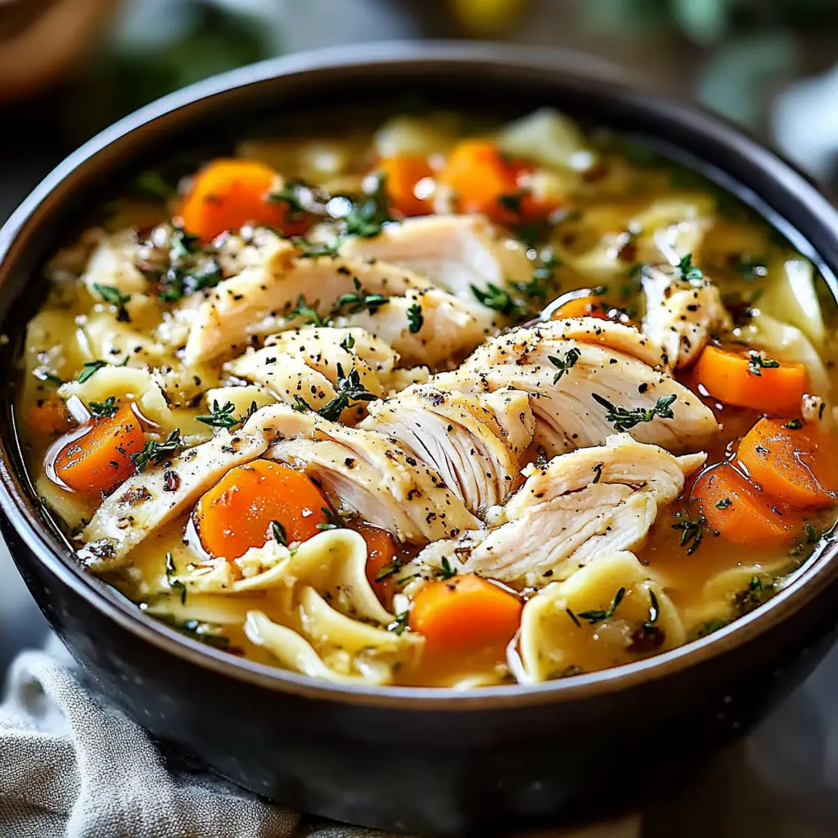 Slow Cooker Chicken Noodle Soup