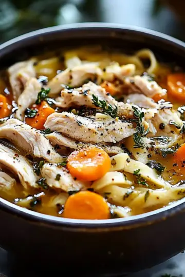 Slow Cooker Chicken Noodle Soup