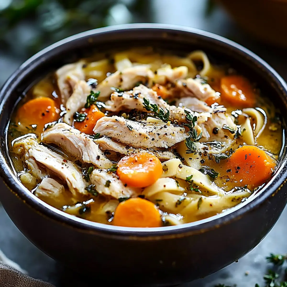 Slow Cooker Chicken Noodle Soup