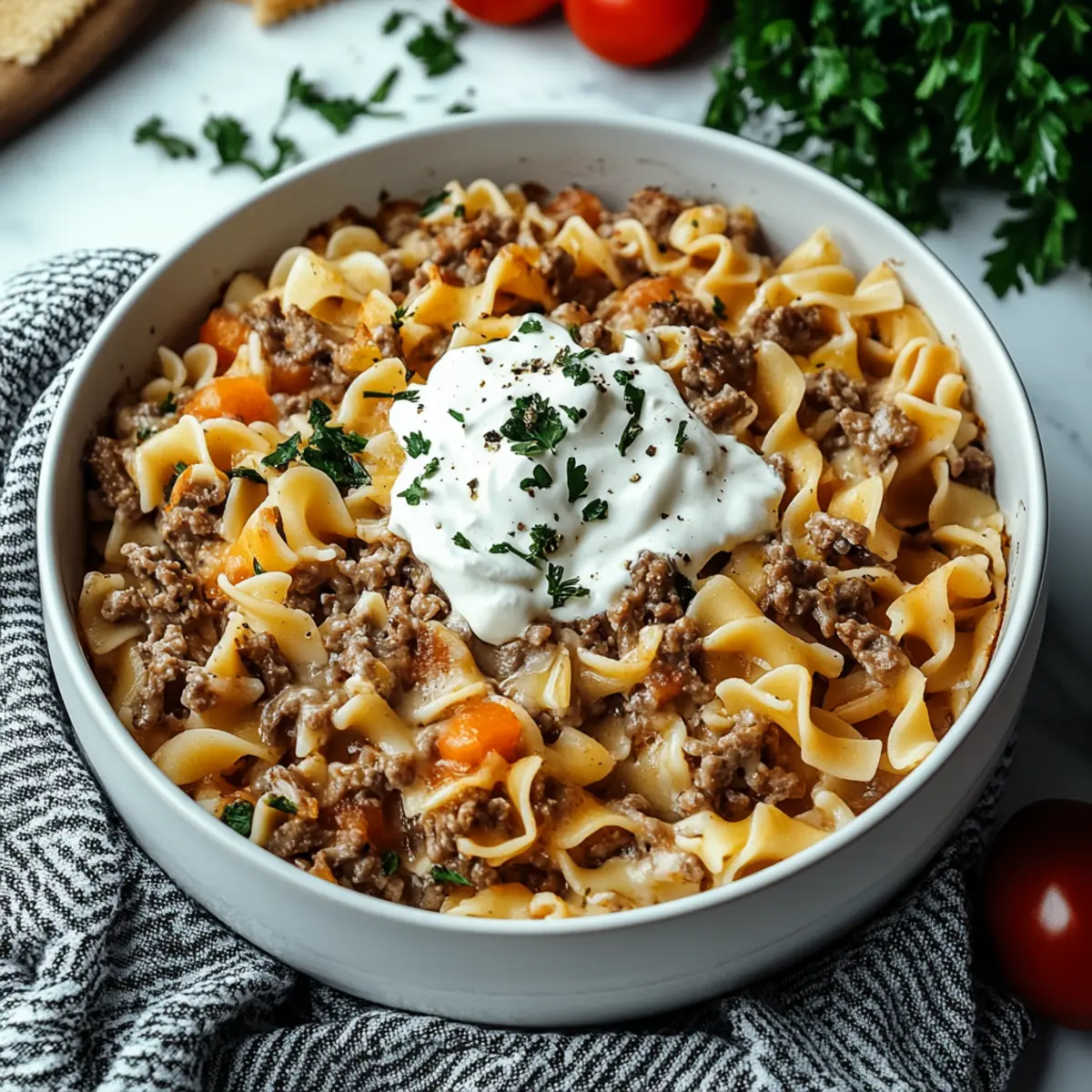 Sour Cream Beef Noodle Casserole