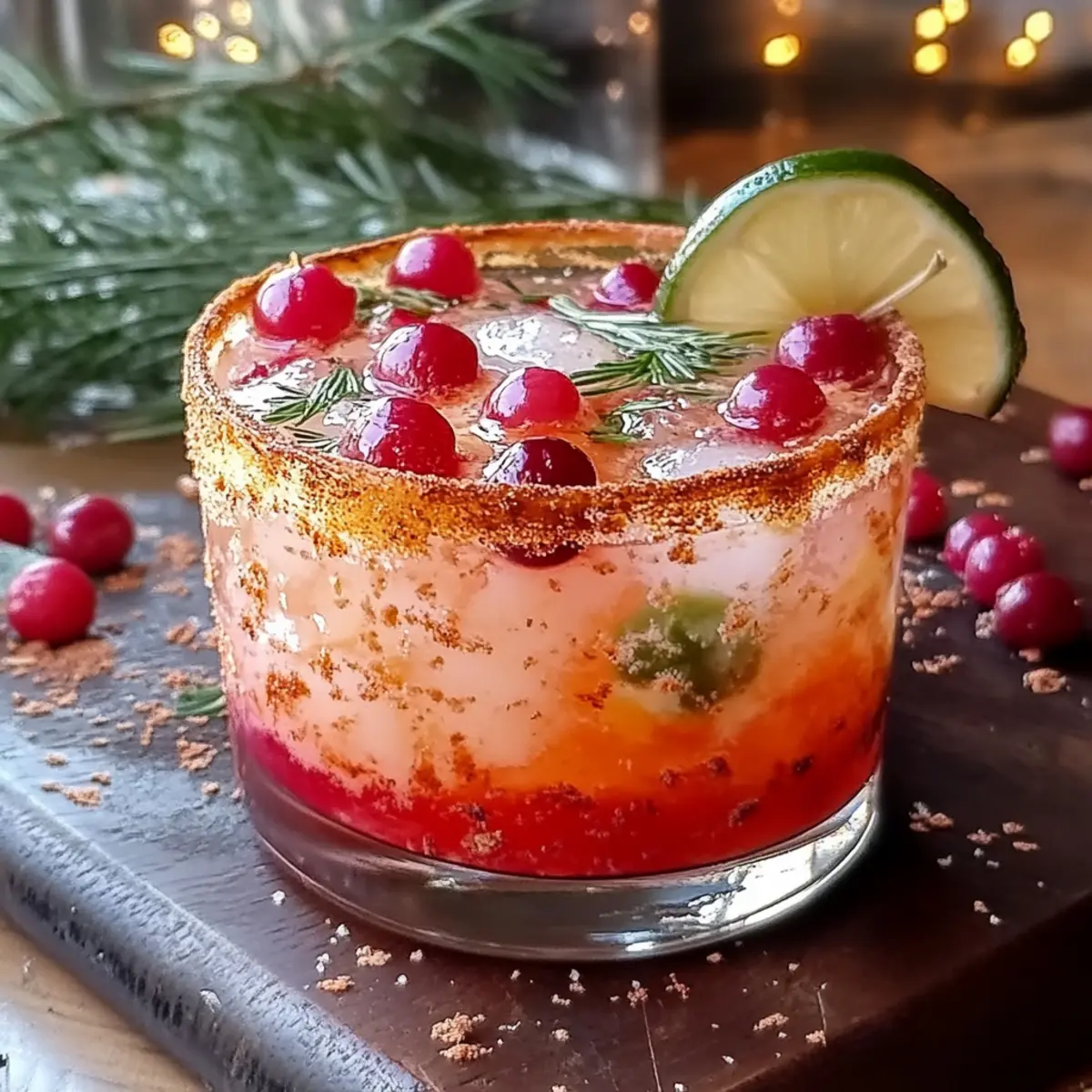 Spiced Up Christmas Margarita