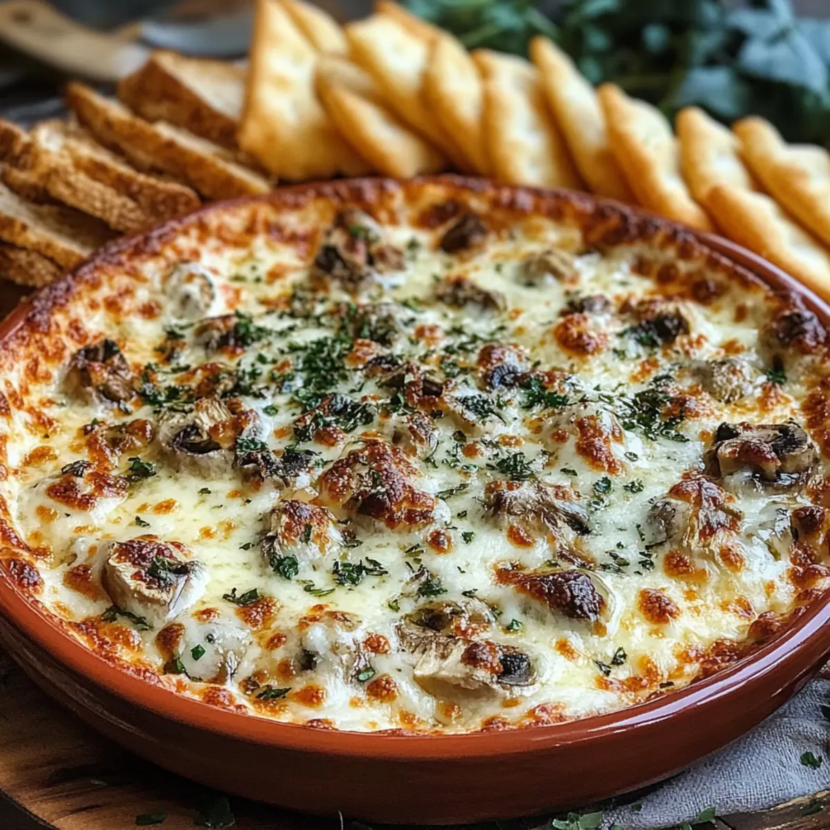 Stuffed Mushroom Dip