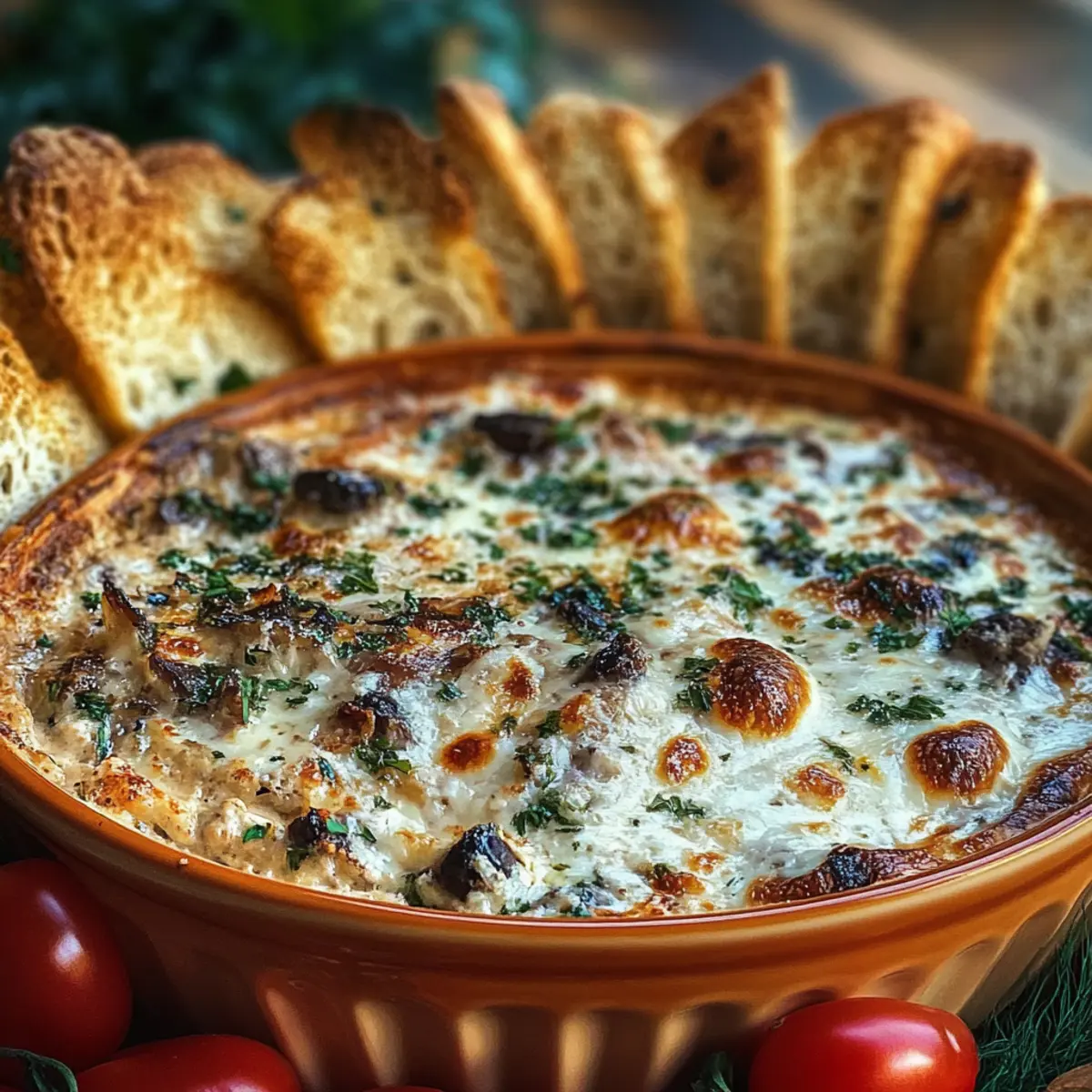 Stuffed Mushroom Dip